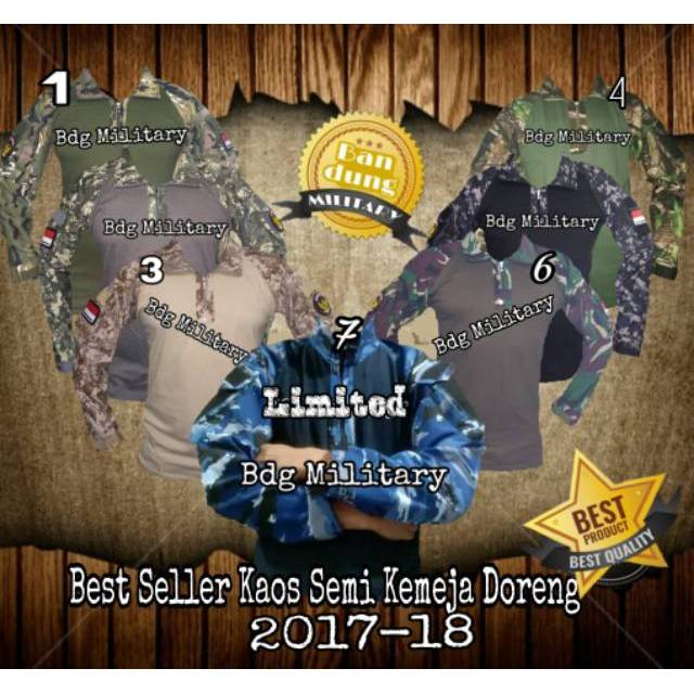 Combat shirt camo perbakin kaos bdu baju tactical kaos tactical