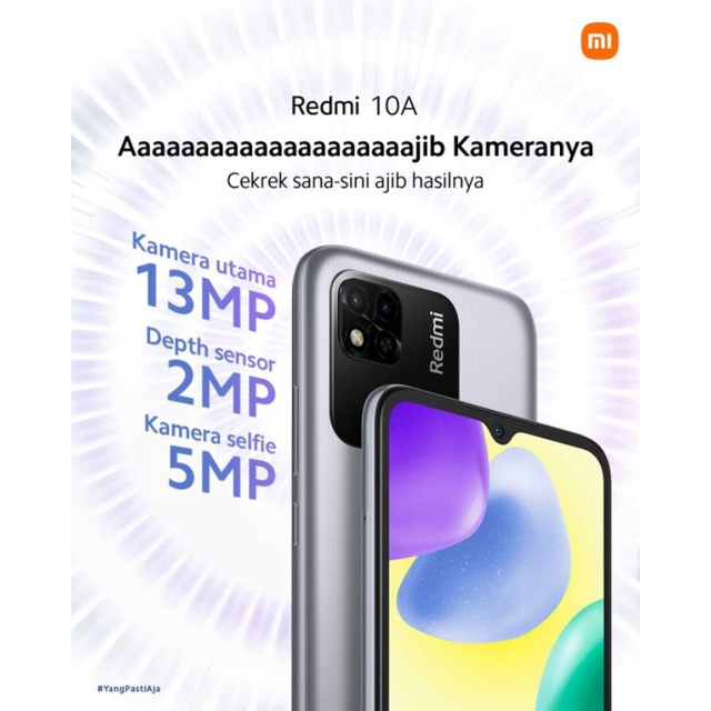 TERLARIS!! REDMI 10A RAM 3/32 &amp; 3/64 GARANSI RESMI XIAOMI INDONESIA