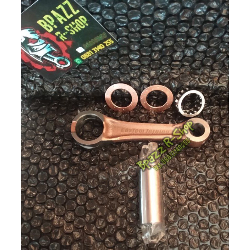 Stang piston LS360 29L bahan stroke tinggi FFA pin 15 stang seher vespa stang conrod bahan stroke