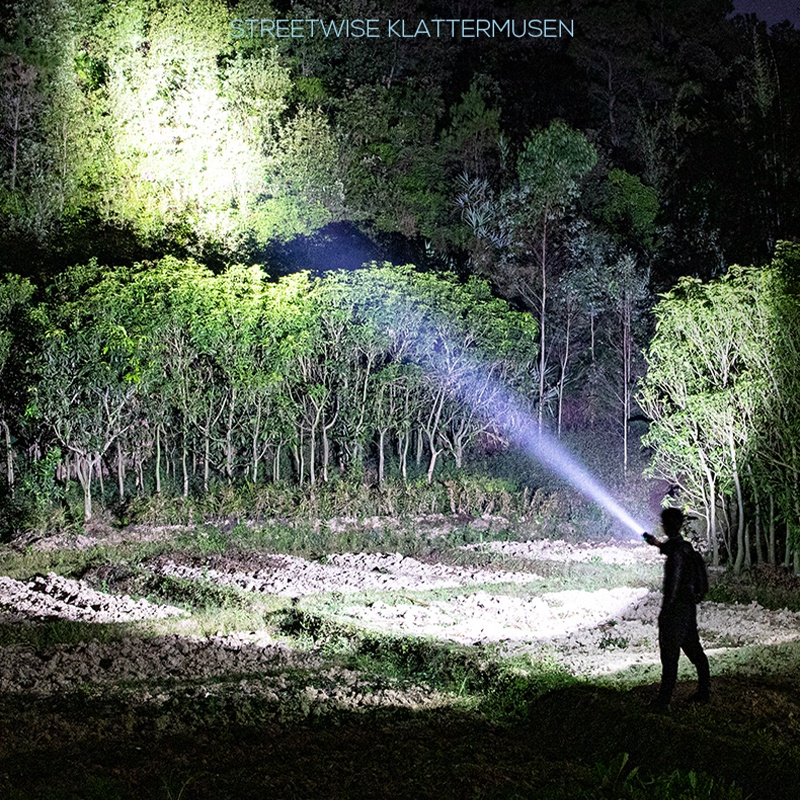 Bonkyo Senter LED Super Terang hingga 600 meter (ORIGINAL)/ Jarak jauh/ kekuatan seluler/ Senter Police/ Lampu senter swat paket lengkap