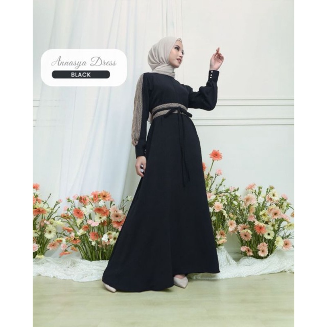 Annasya Dress By Gamaleea.id (Black M)