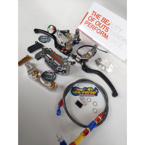 Paket master rem kaliper selang breket Brembo Vixion RX king Sonic satria cakram standar
