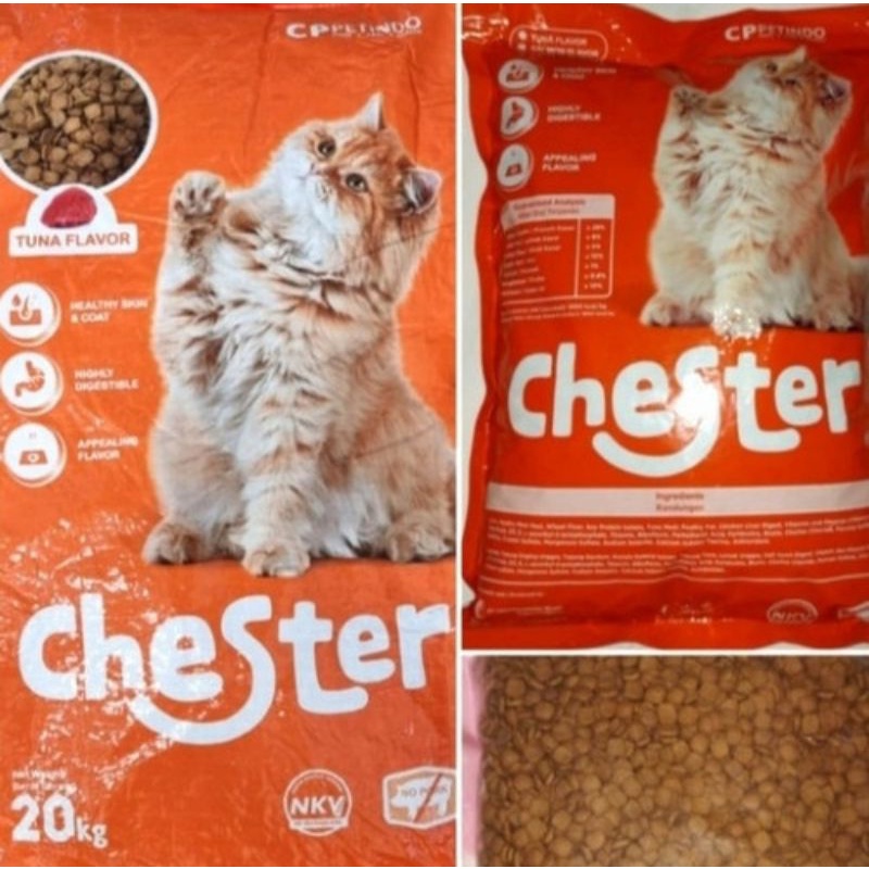 EKSPEDISI MAKANAN KUCING CHESTER 10KG REPACK