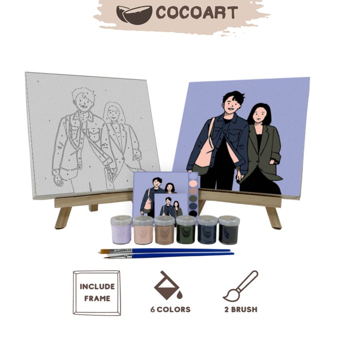 

Produk Terbaru Paint By Number Kit [ Couple ] - Cocoart.Id I Kanvas 20 X 20 Cm