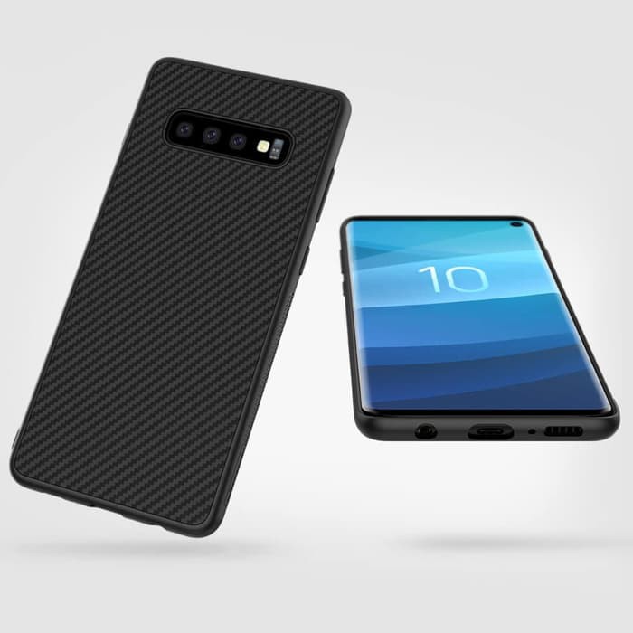 Hard Case SAMSUNG Galaxy S10 Nillkin Synthetic Fiber Carbon Casing Original