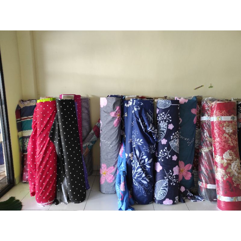 Sarung Kasur Busa Resleting Bahan Nikita