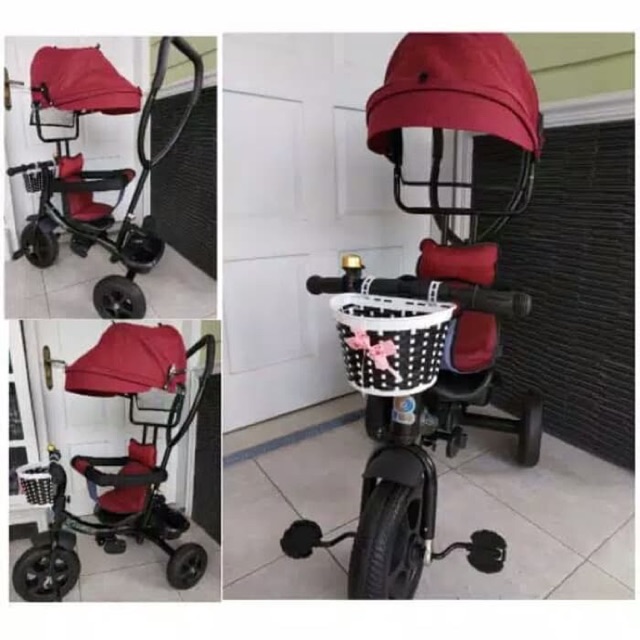 Sepeda dorong bayi balita kursi dapat diputar depan belakang