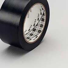 

☋ 3M General Purpose Vinyl Tape 764 Black - Floor Marking ,2 in x 36 yd Ω