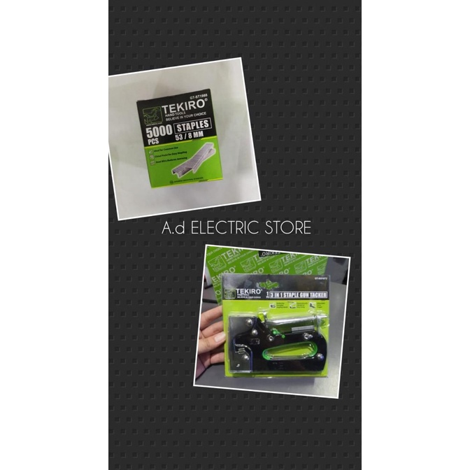 Staples tembak tekiro 3 in 1 6-14mm + isi Staples tekiro 8 mm --NEW--