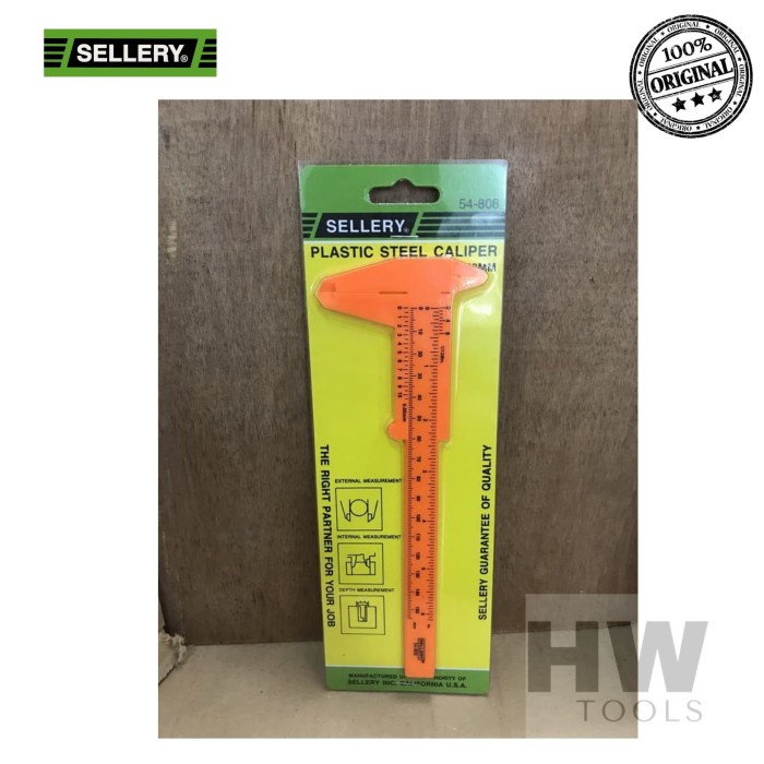 

Sale Jangka Sorong Plastik / Plastic Steel Caliper 150Mm 6" Sellery 54-808 Berkualitas
