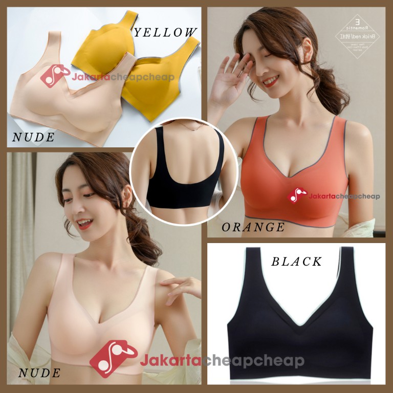 JC093 Seamless Bra Cewek Pakaian Dalam Wanita Tanpa Kawat Anti Nyeplak