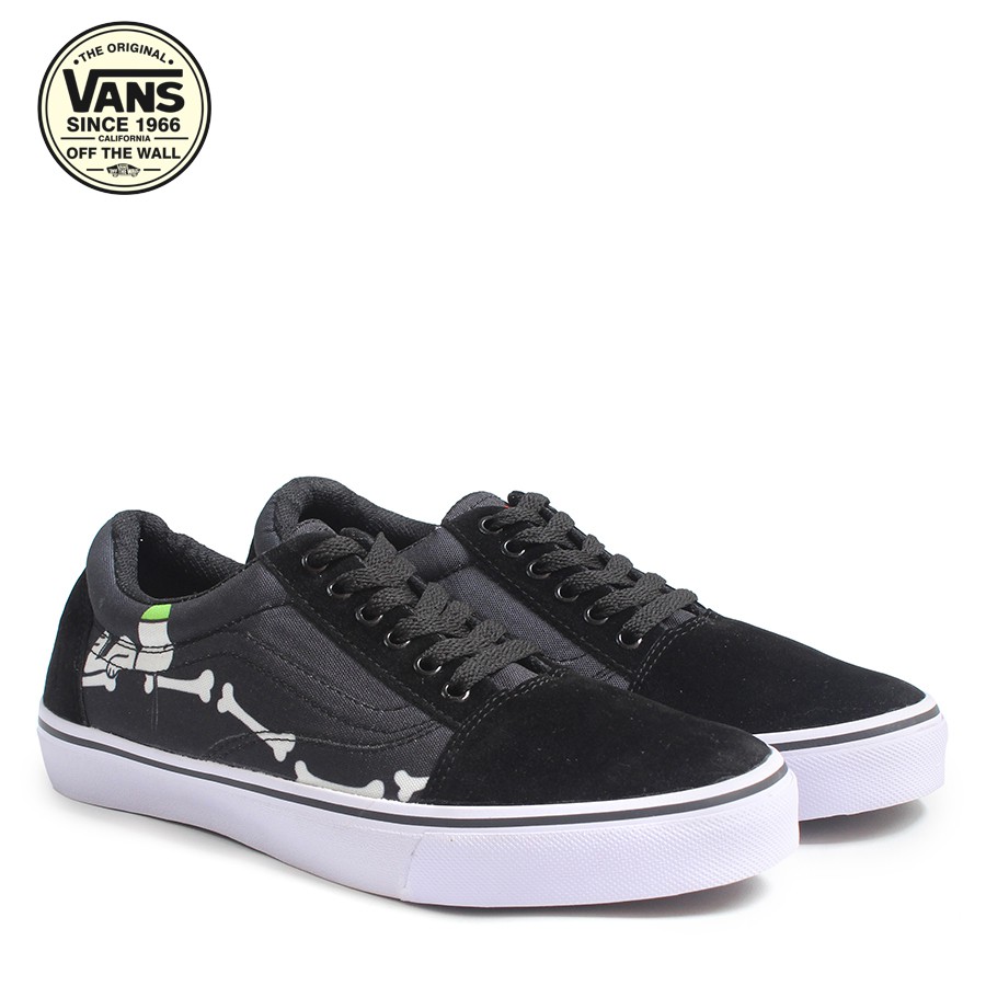 MURAH BANGET !!! SEPATU VANS SNEAKERS MOTIF PRINT TULANG KASUAL KETS SNEAKERS SEPATU PRIA