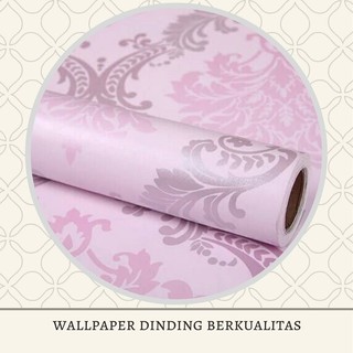 Wallpaper Sticker Batik Pink Silver WPS072 Stiker Dinding Wallpaper Sticker Batik Pink Silver WPS072 Stiker Dinding