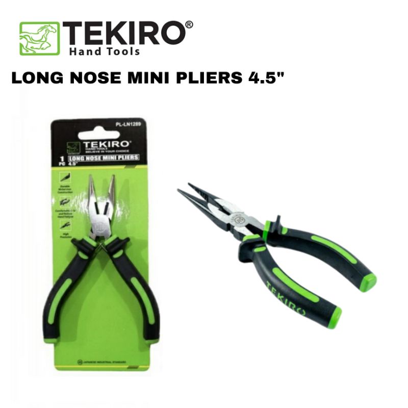 TEKIRO Tang Lancip 4.5&quot;  Long Nose Mini Pliers 4.5 inch Tang Cucut