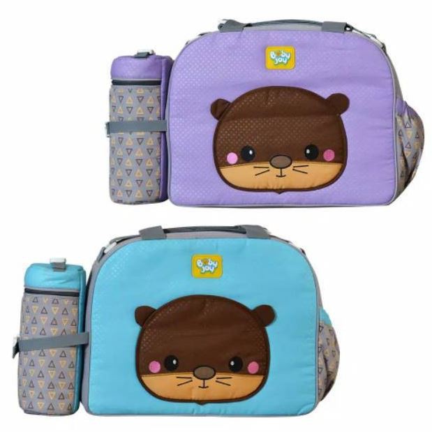 Baby Joy Tas Bayi Besar + Tempat Botol Susu Bonnie Series BJT1034 Tas Perlengkapan Traveling 92-4230