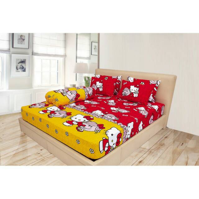 Sprey lady rose / ladyrose size king 180 x  200 motif hello kitty red