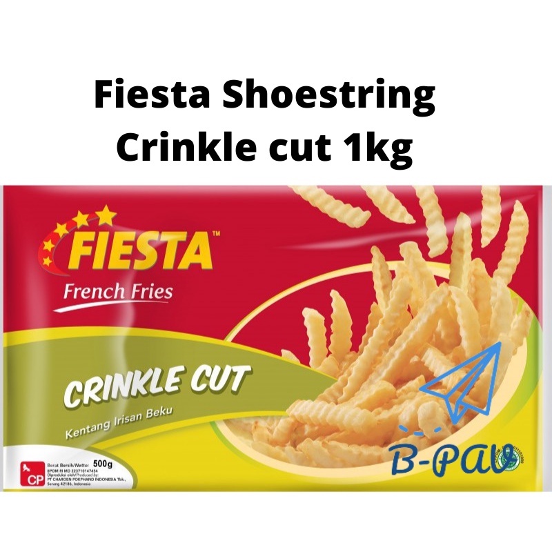 

Fiesta crinkle cut 500gr/ 1kg