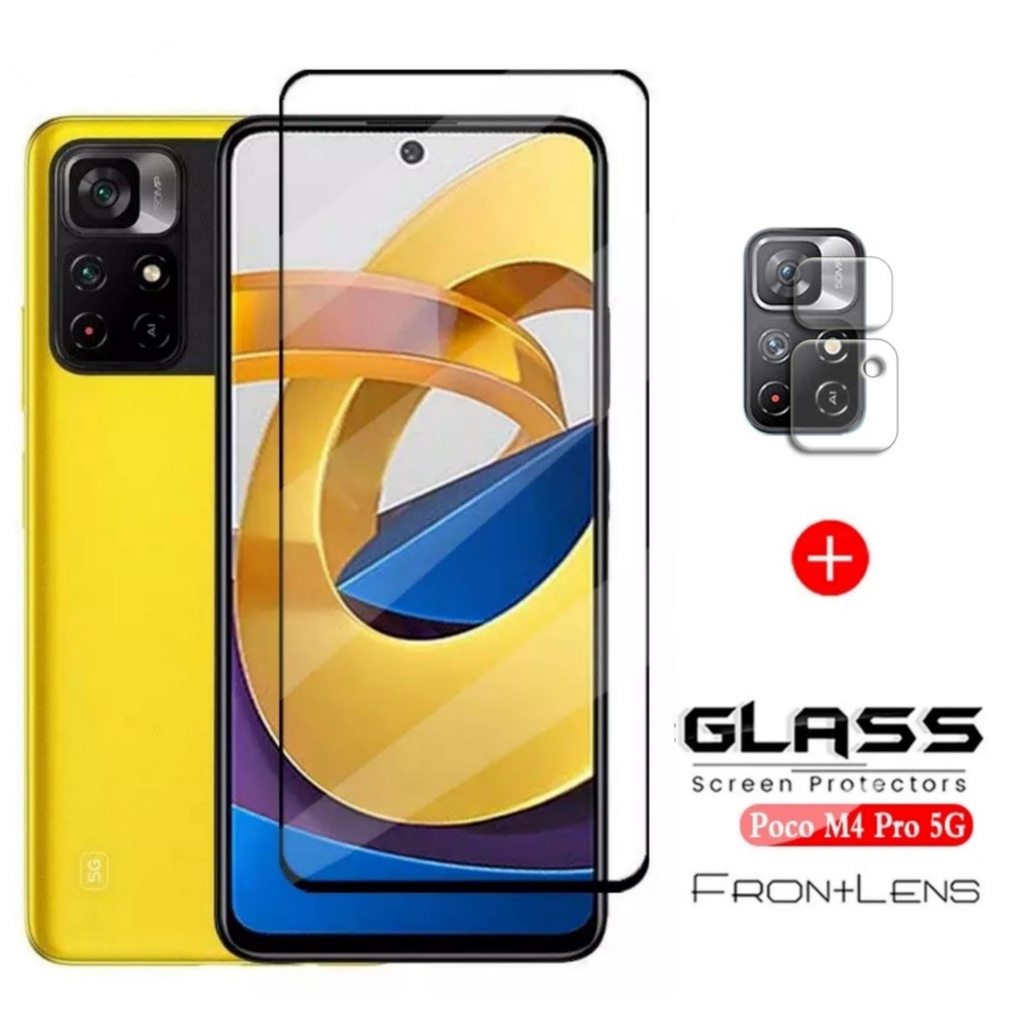 PAKET Tempered Glass Xiaomi POCO M4 PRO 5G / POCO M4 PRO 4G / POCO M3 PRO 5G Screen Guard Full Scree