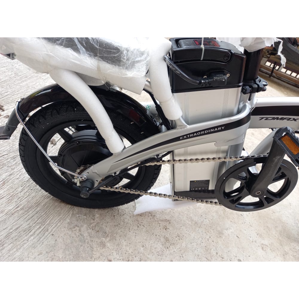 E-Bike Sepeda Lipat Elektrik/Folding Bike Celcius Electric Tomax 14'' sepeda listrik murah, motor listrik murah, motor aki, sepeda dewasa, sepeda anak limited