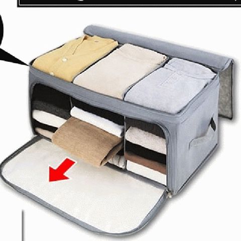 2 Way Openable Storage Box Cloth Organizer / buka depan dan atas