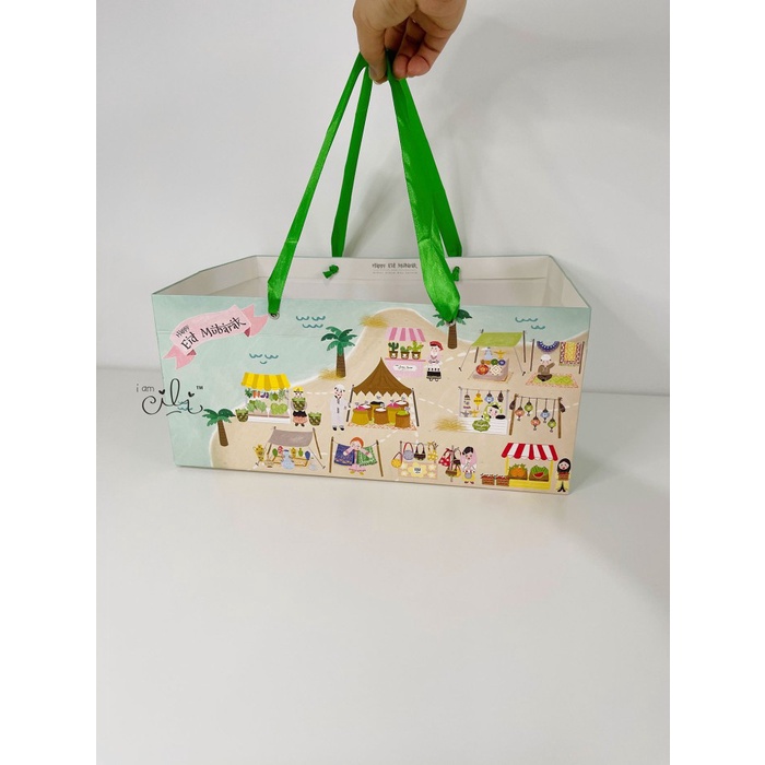 

NEW (PAPERBAG MOROCCO) tema lebaran idul fitri 33 x 24 x 15 cm