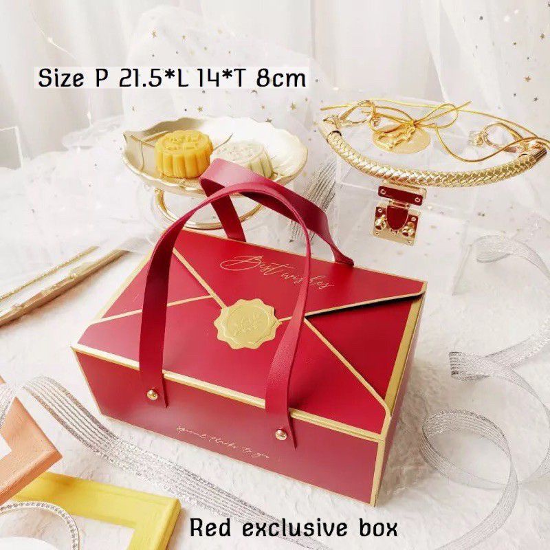 PACKAGING BOX TENTENG PINK/ MERAH  UNIK EXCLUSIVE BOX / KOTAK KUE TENTENG