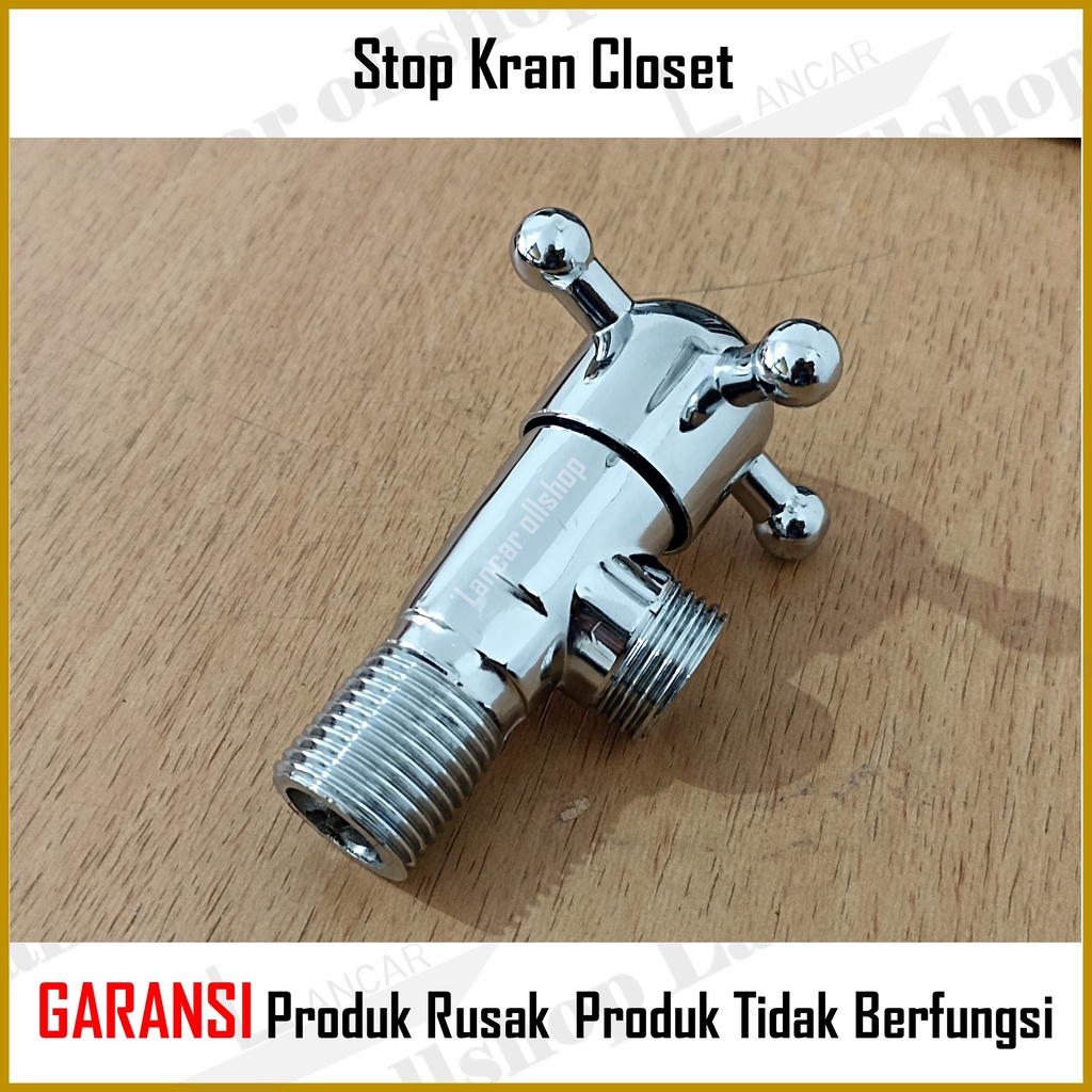 Jet Shower Stop Kran Keran Kloset Toilet Closet Cebok WC Semprotan Duduk Kamar Mandi 1 Set