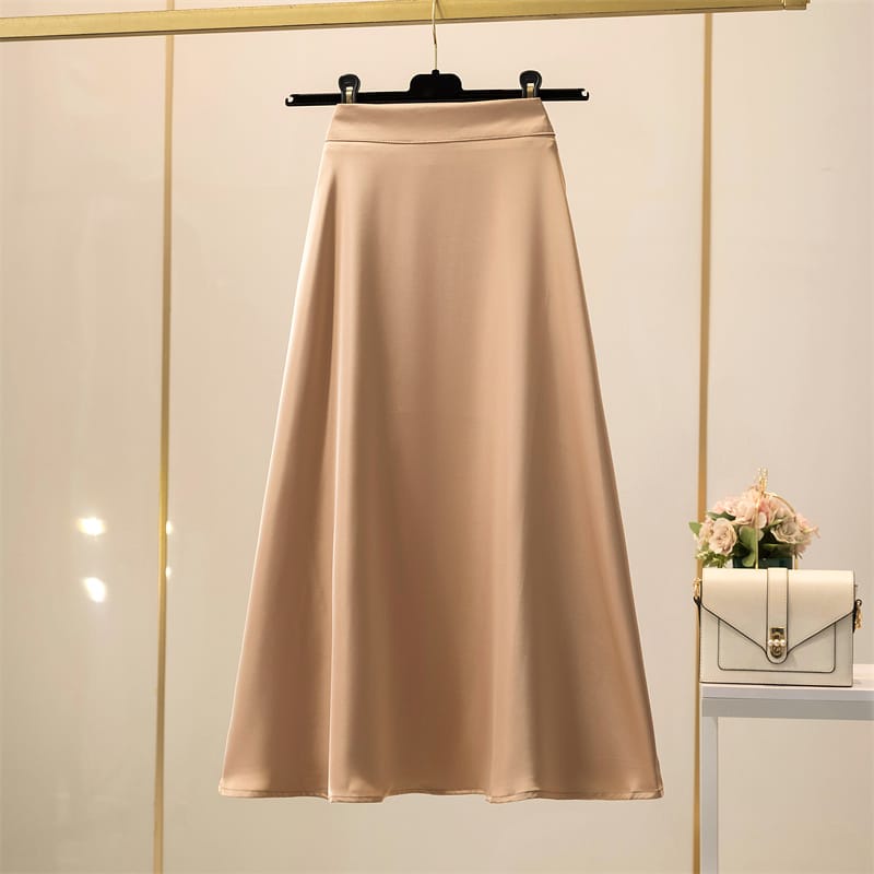 Fashion A-line/Rok panjang Wanita Korea Rok Maxi bahan Shakila Stretch Super lembut dan adem-ROK SHAKILA~COKSU