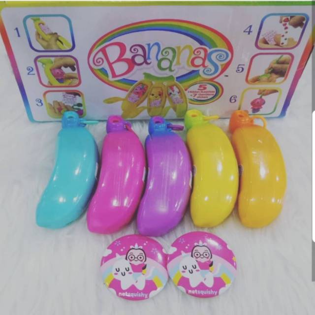 Squishy bananas bunch 1 surprise