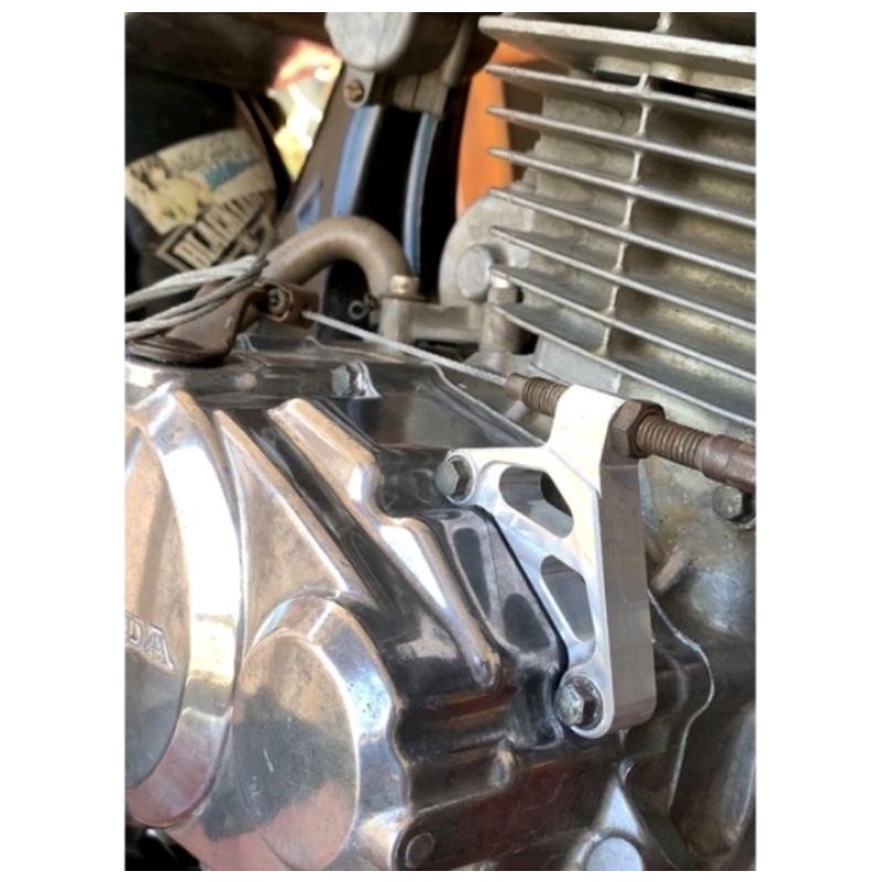 Breket pangkon dudukan master stut hidrolik stut kabel kopling almunium warna lengkap