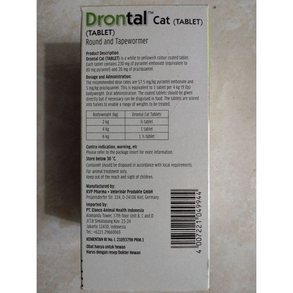 Drontal Cat Tablet