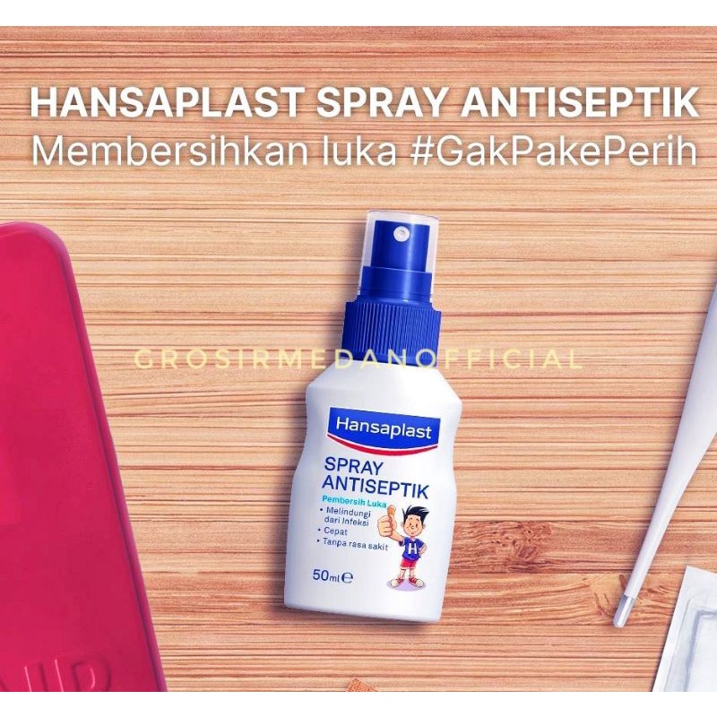 HANSAPLAST SPRAY ANTISEPTIK LUKA - PEMBERSIH LUKA TANPA PEDIH