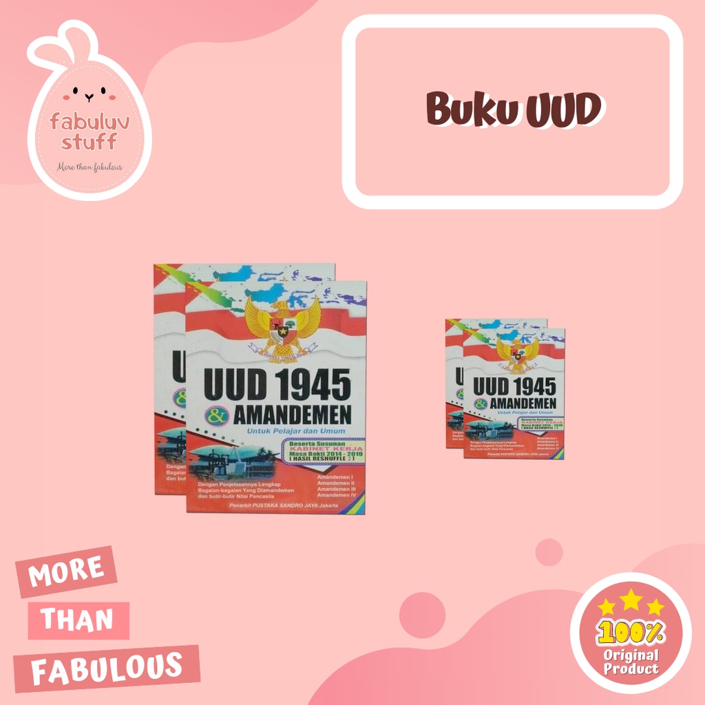 ATK ~ Buku UUD 45 / Undang Undang Dasar 1945 / Tebal dan Tipis