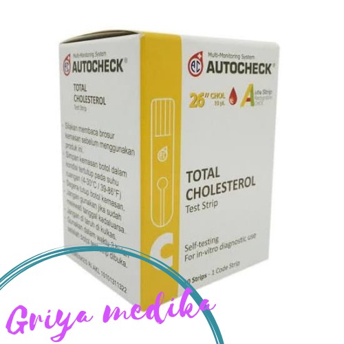 STRIP AUTOCHECK Cholesterol / Strip Kolesterol - ISI 10 STRIP