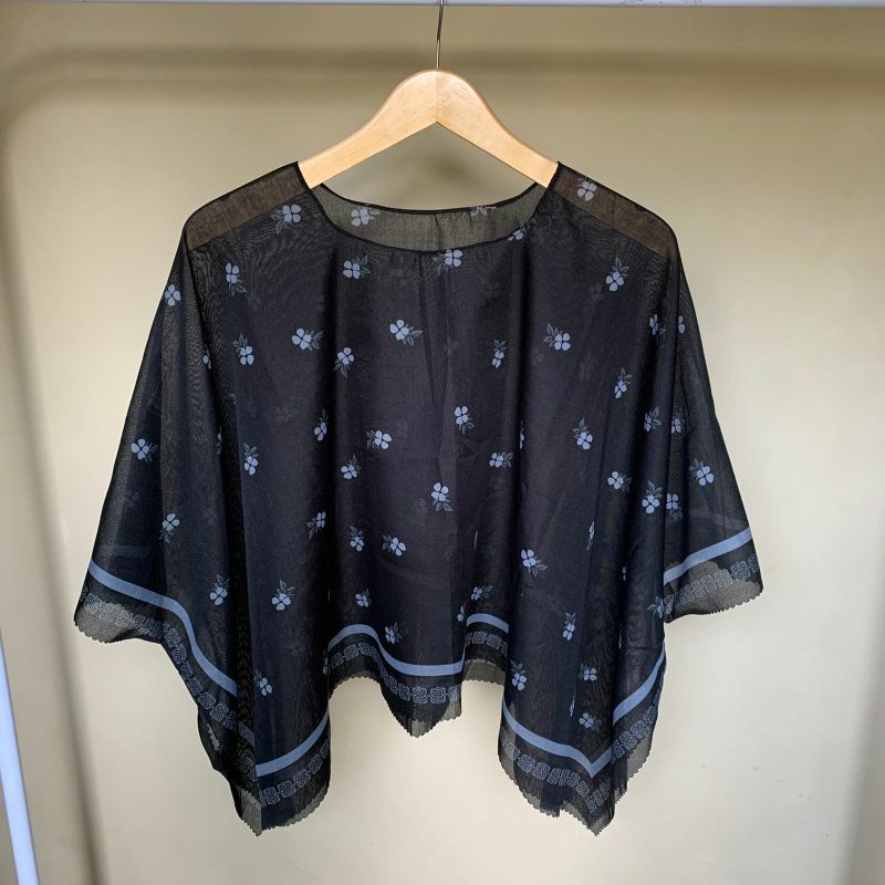 Outer kimono scraf premium-halwa black