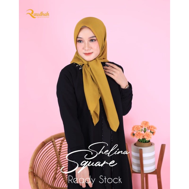 TERLARIS GROSIR ISI 10 PCS Segiempat Paris premium lasercut tepi jahit SUPLIER JILBAB