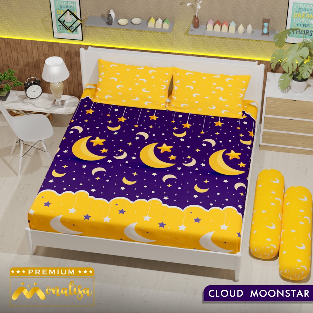 Monalisa Premium Sprei Uk 160/180 - Cloud Moonstar