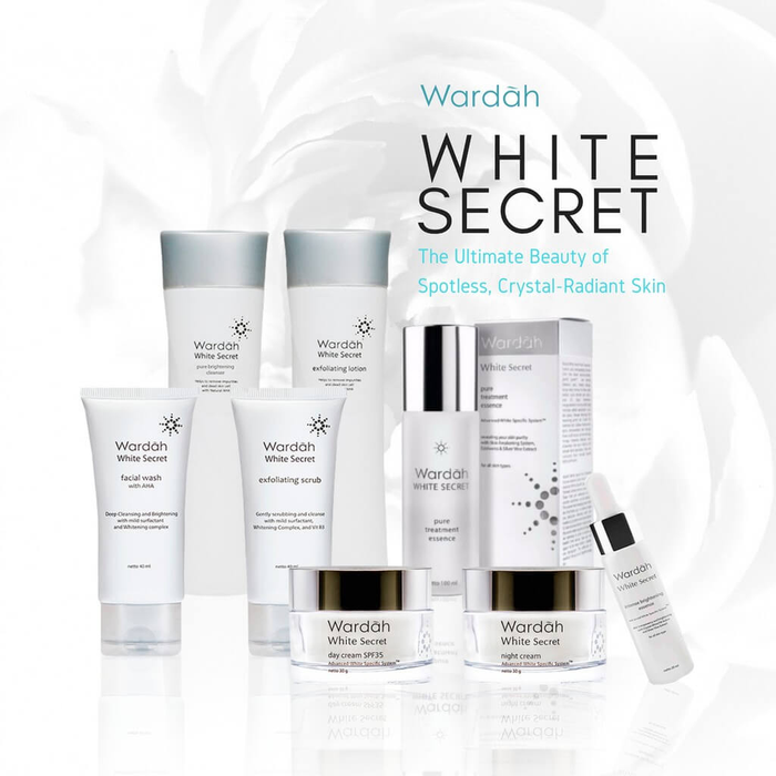 ory [HEMAT] Paket Wardah White Secret 5in1 ANTI KULIT WAJAH KUSAM PROMO .