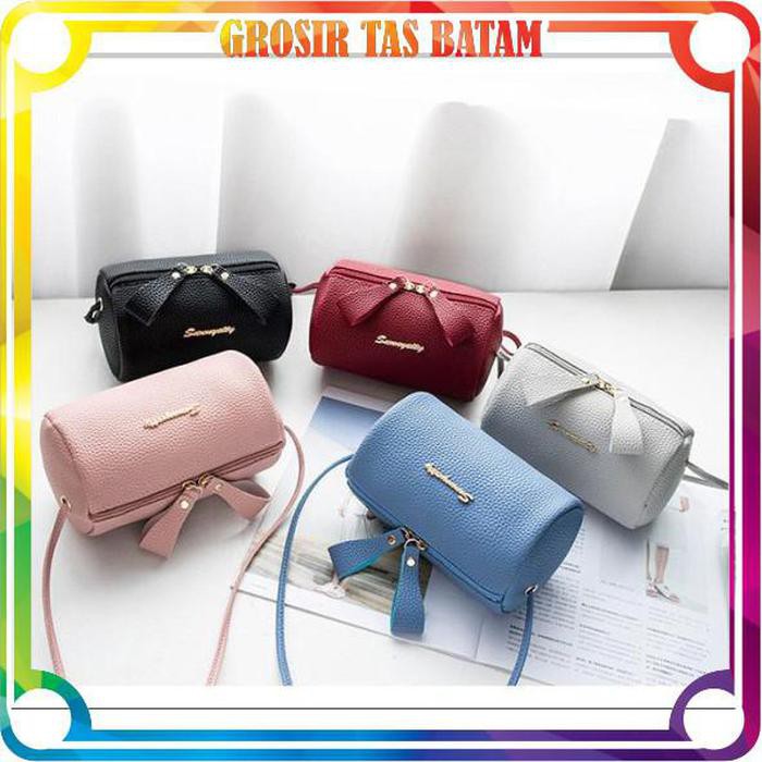 

lidya_viani W077 Tas Selempang Sunnycity Slempang Wanita Fashion Tabung Sling Bag Bulat Slingbag
