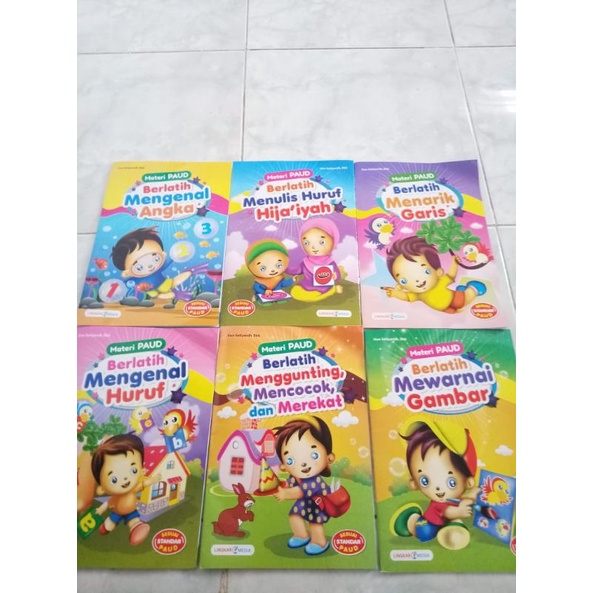 

buku anak paud paket isi 6 LINGKAR MEDIA
