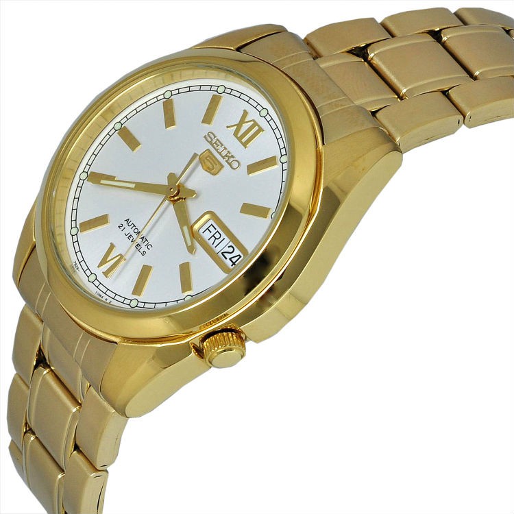 Seiko 5 SNKL58K1 Automatic Gold Plated Bracelet | Jam Pria SNKL58