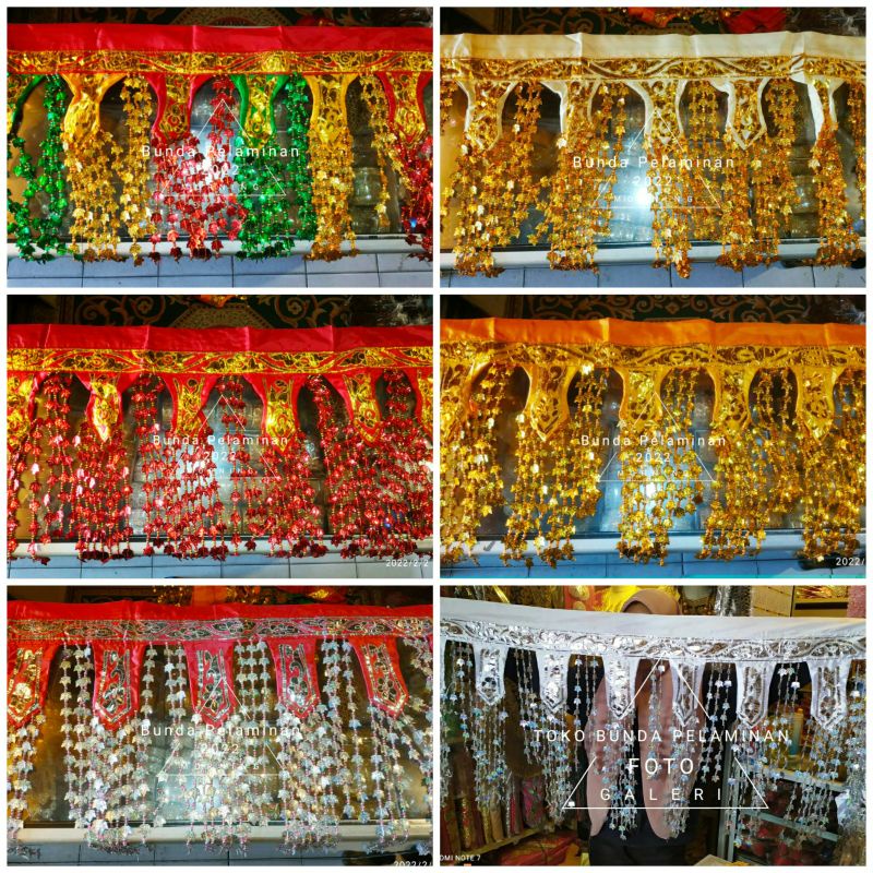 Tirai Pelaminan Ondas Aceh Jurai Panjang