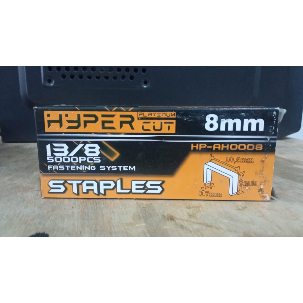 

ANAK HEKTER HYPER 8MM/Staples 13/8 Hyper/PAKU REFILL STAPLES NAIL GUN ANAK HECKTER HEKTER 8mm HYPER