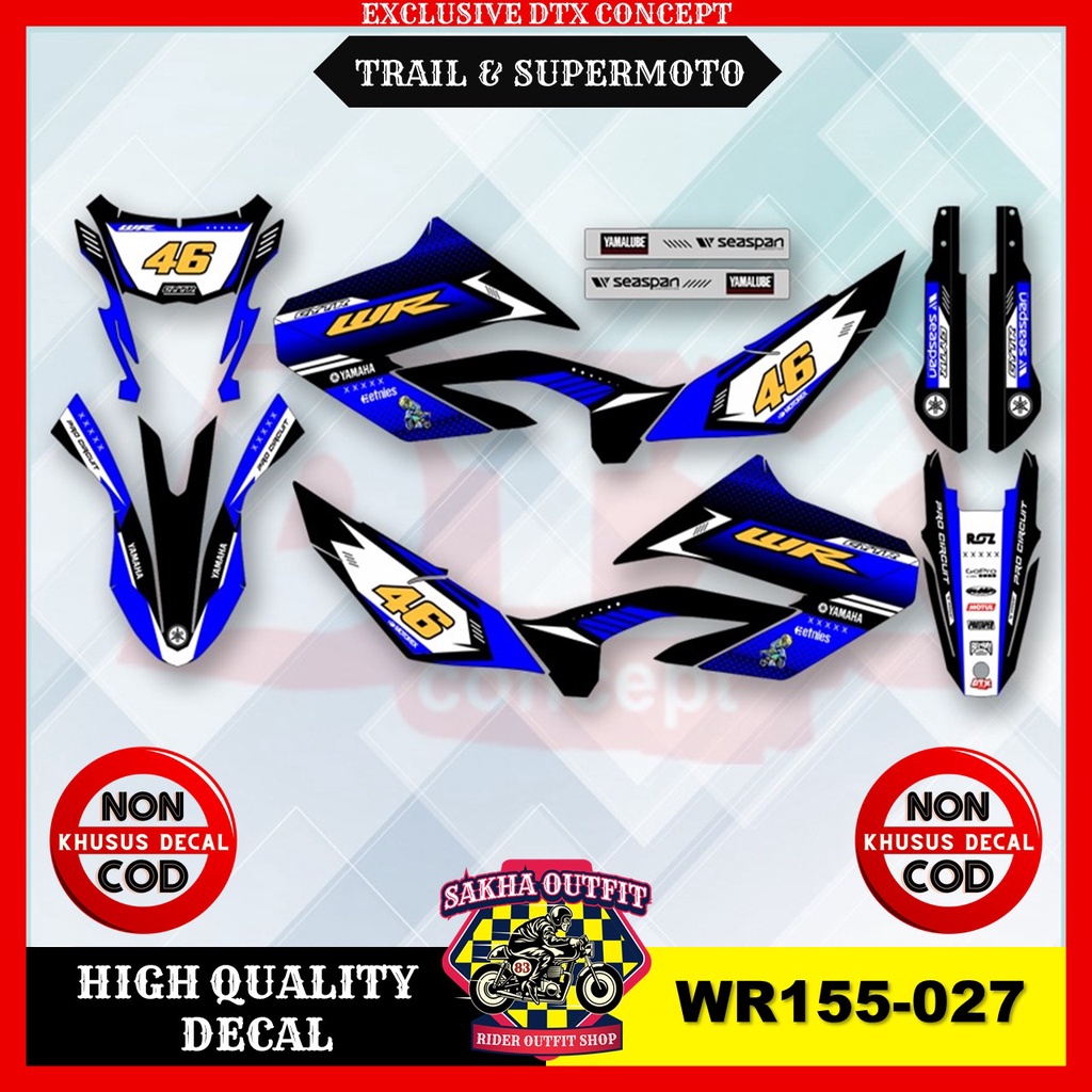 decal wr155 full body decal wr155 stiker motor wr155 stiker motor keren stiker motor trail motor cro