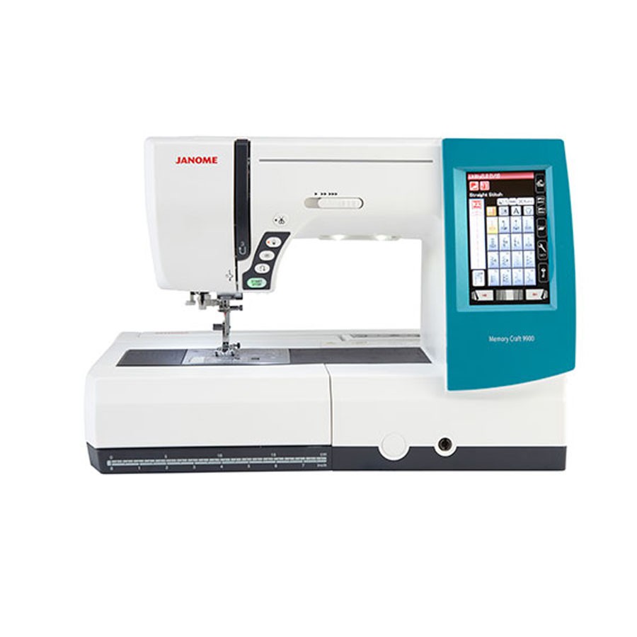 Janome Mc9900 Mesin jahit Dan Bordir komputer Portable - Putih,Merah,Biru