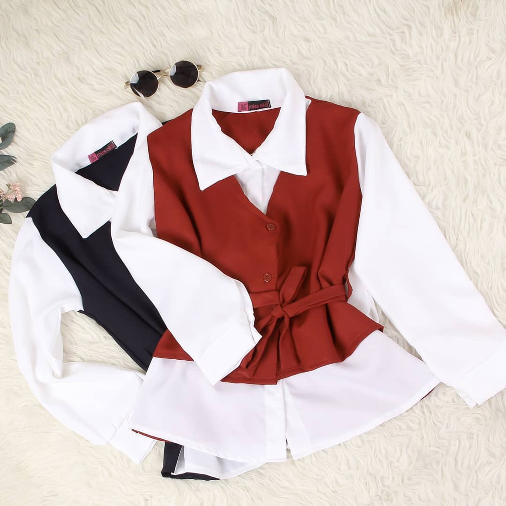 Kemeja Alemia Wanita/ Blouse Wanita Terbaru FIA.Collection-1