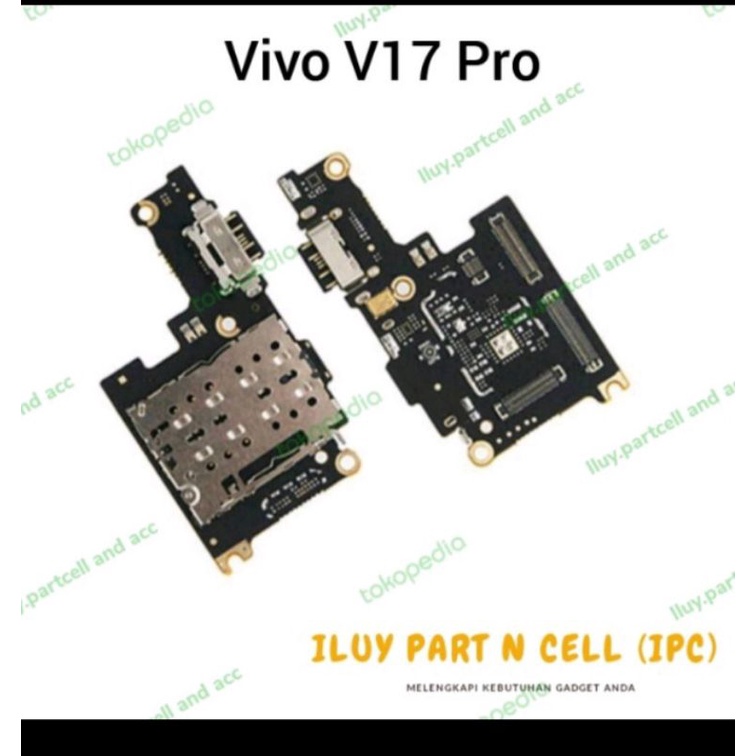 flexible fleksibel Konektor Charger cas Simcard Mic Vivo V17 Pro