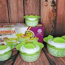 1 SET 4PCS FOOD WARMER PENYIMPANAN MAKANAN MAGNOLIA SET tahan panas