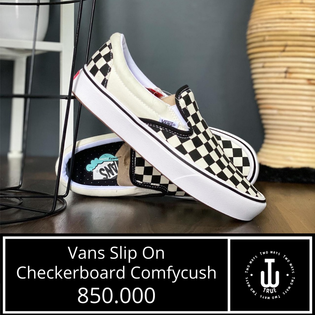 comfycush vans slip ons