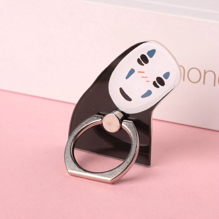 1pc Spirited Away Faceless Finger Ring Cell Phone Smartphone Stand Holder